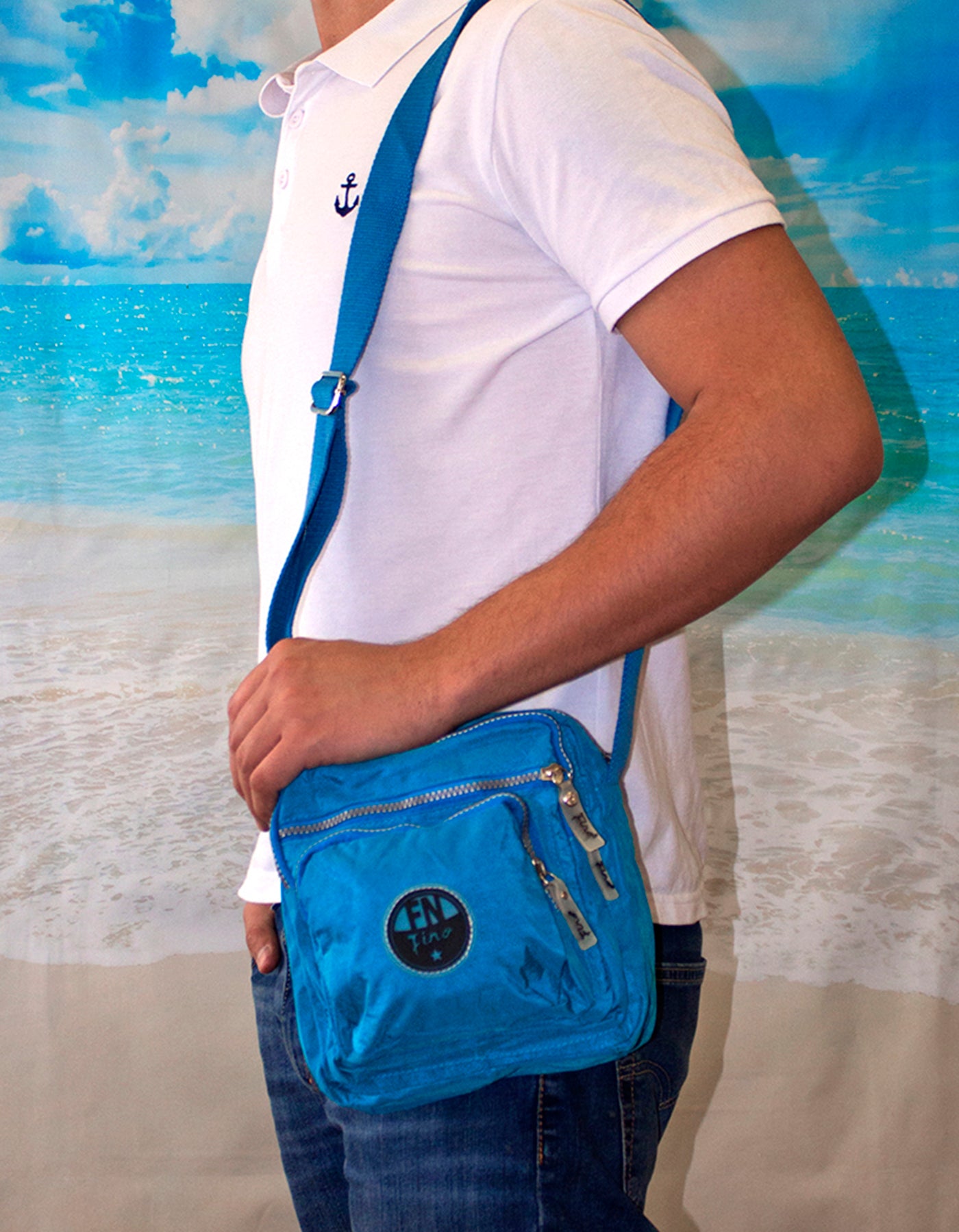 Fino SK-7733 Washed Nylon Lightweight Waterproof Shoulder Bag