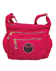 Fino SK-7736 Waterproof Ultra-Light Crinkle Nylon Shoulder/ Crossbody Bag