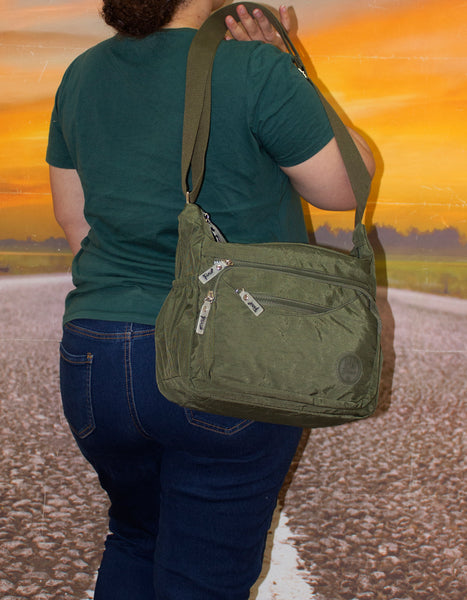 Fino SK-7737 Waterproof Ultra-Light Crinkle Nylon Crossbody Bag