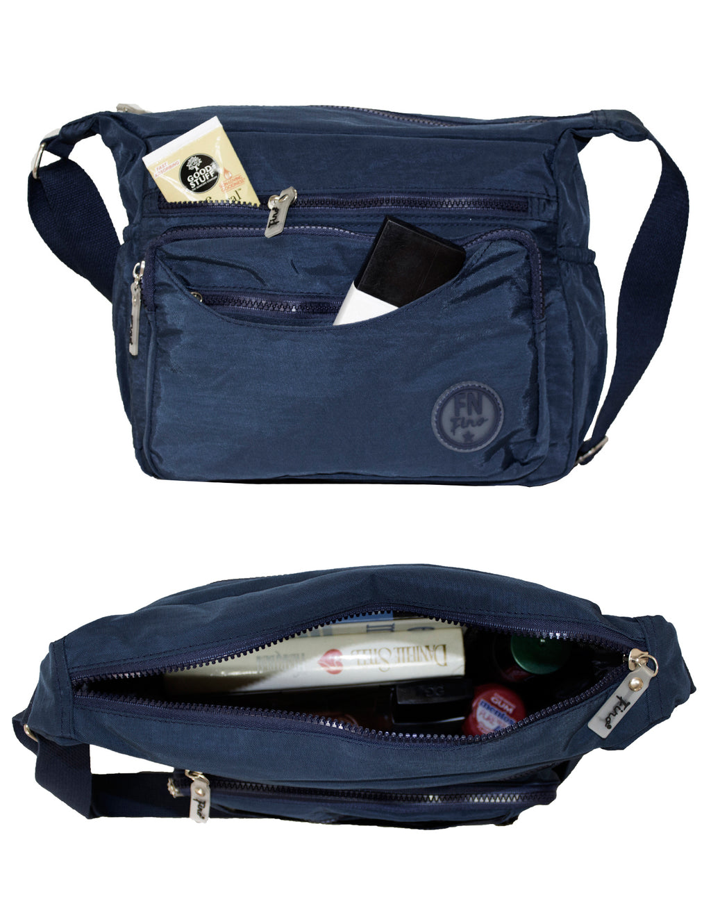 Fino SK-7737 Waterproof Ultra-Light Crinkle Nylon Crossbody Bag