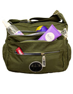 Fino SK-7738 Unisex Waterproof Ultra-Light Crinkle Nylon Crossbody Bag