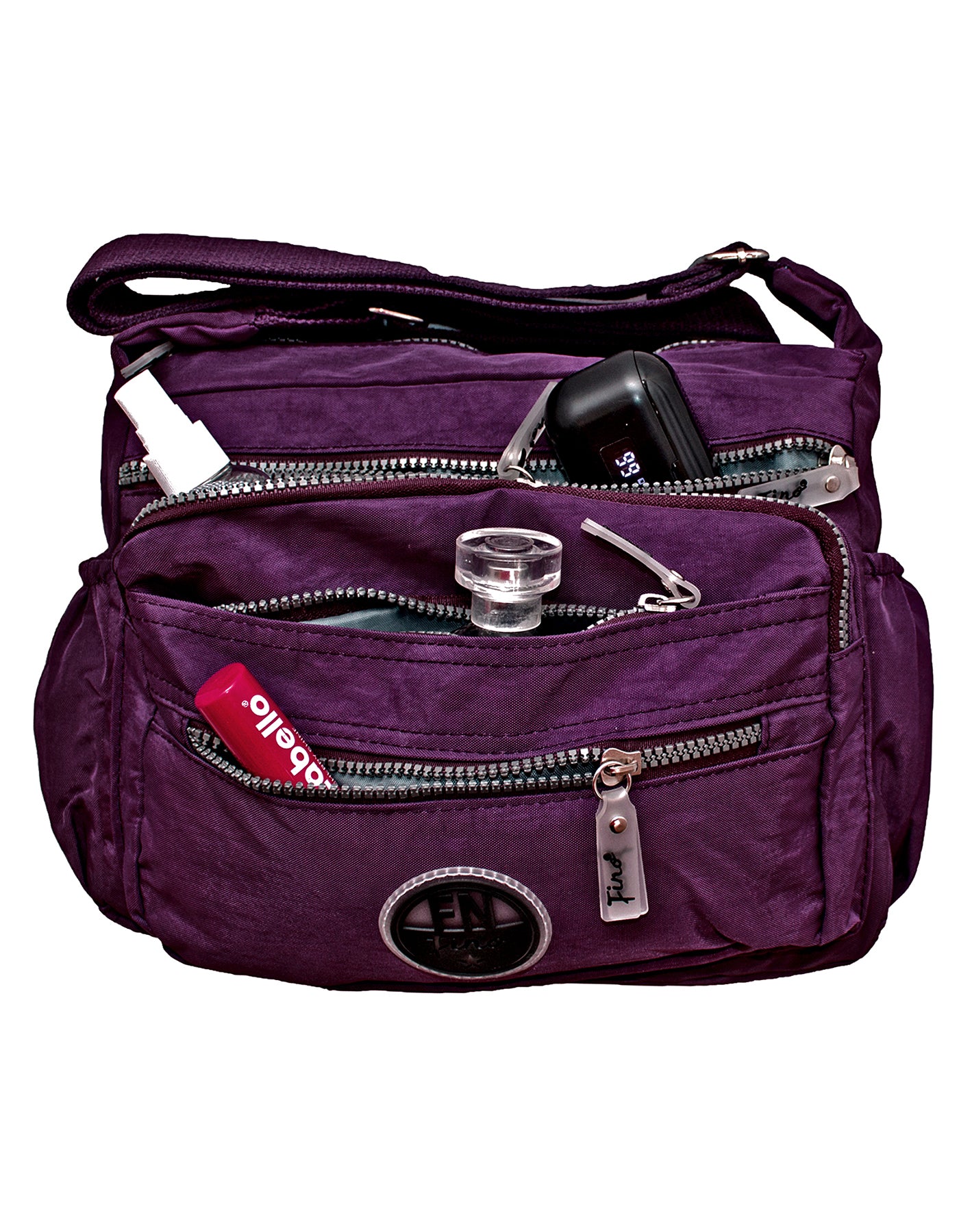 Fino SK-7738 Unisex Waterproof Ultra-Light Crinkle Nylon Crossbody Bag
