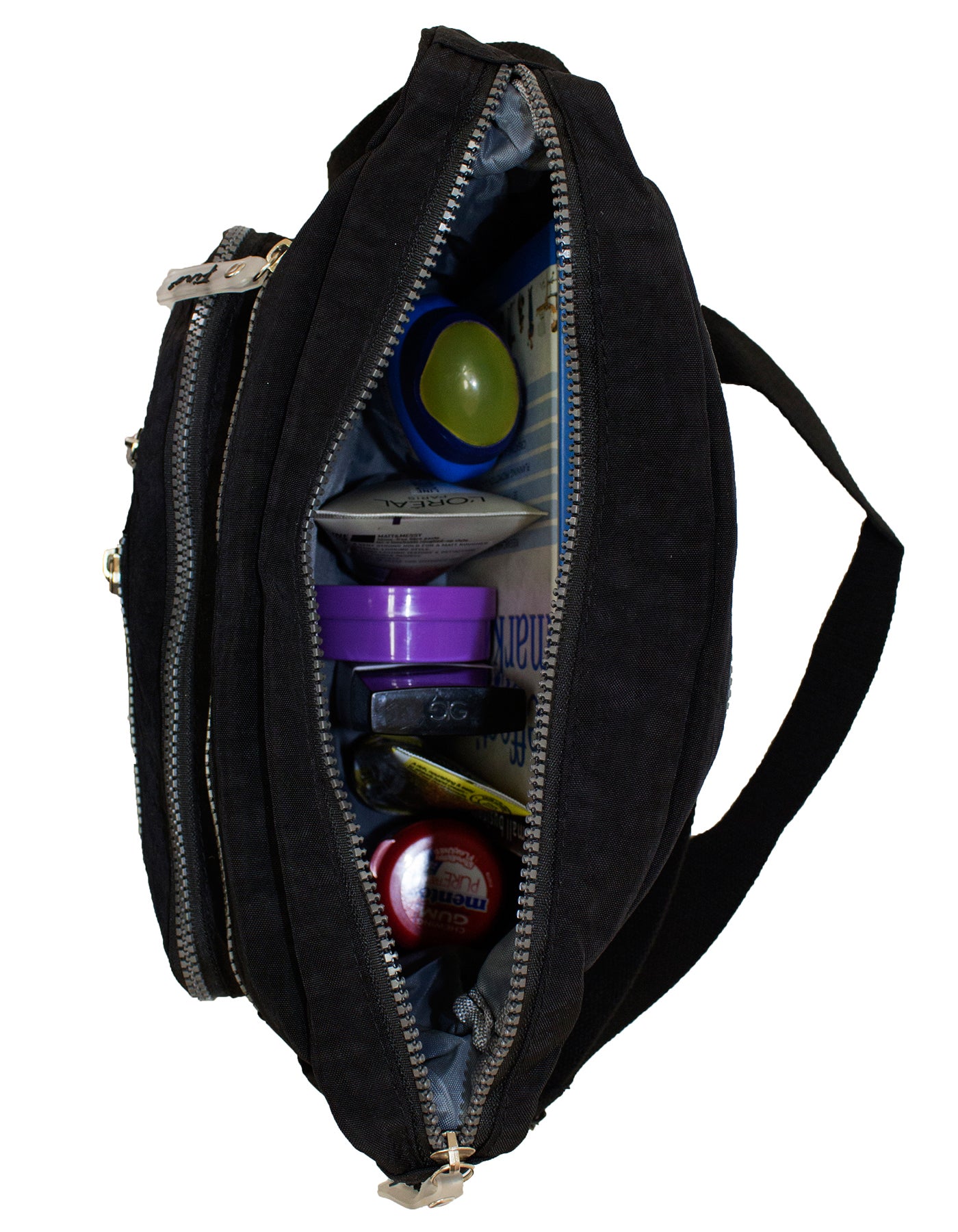 Fino SK-7739 Washed Nylon Multi-Pocket Messenger Bag