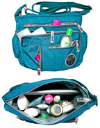 Fino SK-7739 Washed Nylon Multi-Pocket Messenger Bag