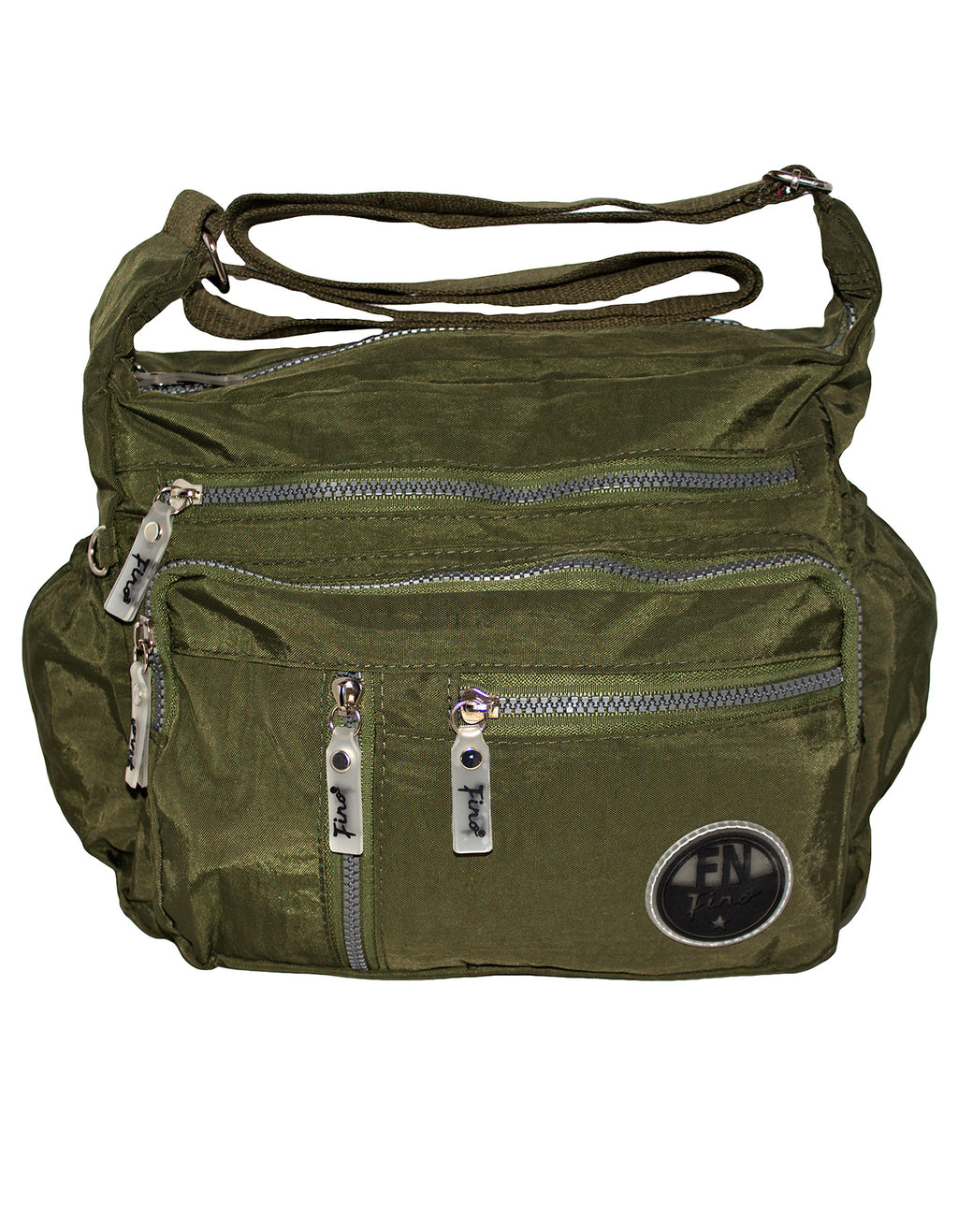 Fino SK-7739 Washed Nylon Multi-Pocket Messenger Bag