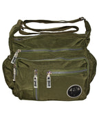 Fino SK-7739 Washed Nylon Multi-Pocket Messenger Bag