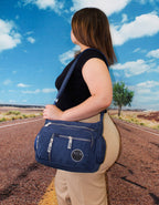 Fino SK-7739 Washed Nylon Multi-Pocket Messenger Bag