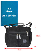 Fino SK-7740A Waterproof Ultra-Light Crinkle Nylon Shoulder/ Crossbody Bag