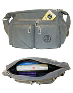 Fino SK-7740A Waterproof Ultra-Light Crinkle Nylon Shoulder/ Crossbody Bag