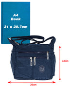 Fino SK-7740A Waterproof Ultra-Light Crinkle Nylon Shoulder/ Crossbody Bag