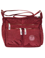 Fino SK-7740A Waterproof Ultra-Light Crinkle Nylon Shoulder/ Crossbody Bag