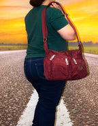 Fino SK-7740A Waterproof Ultra-Light Crinkle Nylon Shoulder/ Crossbody Bag