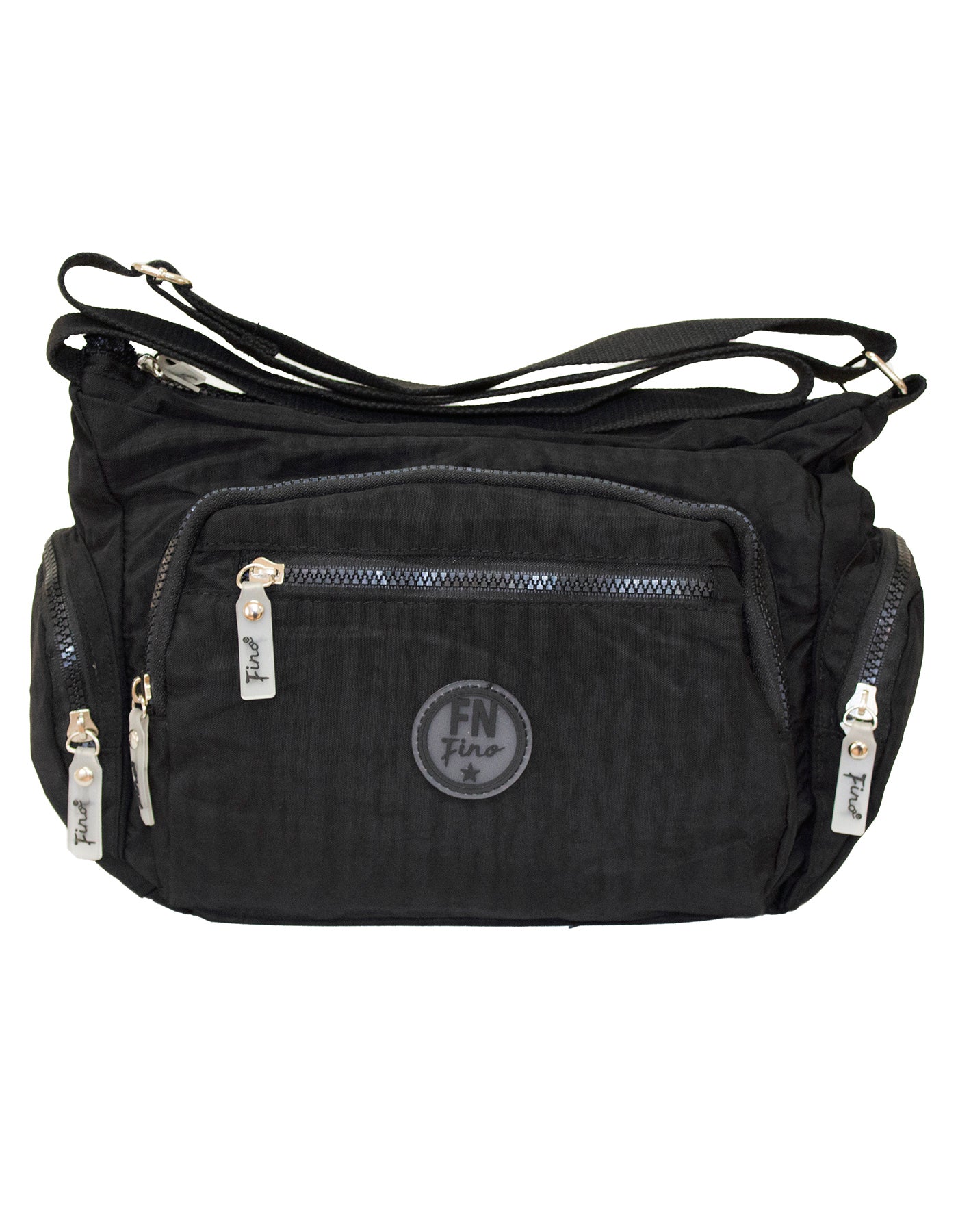 Fino SK-7741 Nylon Shoulder/ Crossbody Waterproof Ultra-Light Crinkle Bag