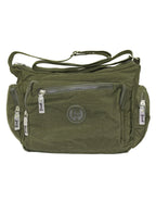 Fino SK-7741 Nylon Shoulder/ Crossbody Waterproof Ultra-Light Crinkle Bag