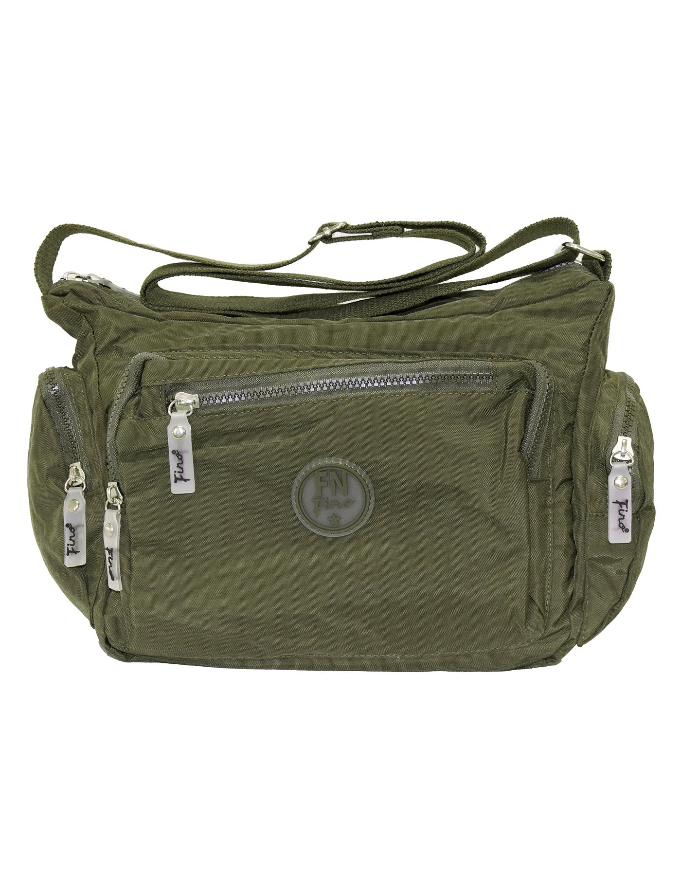 Fino SK-7741 Nylon Shoulder/ Crossbody Waterproof Ultra-Light Crinkle Bag