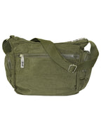 Fino SK-7741 Nylon Shoulder/ Crossbody Waterproof Ultra-Light Crinkle Bag