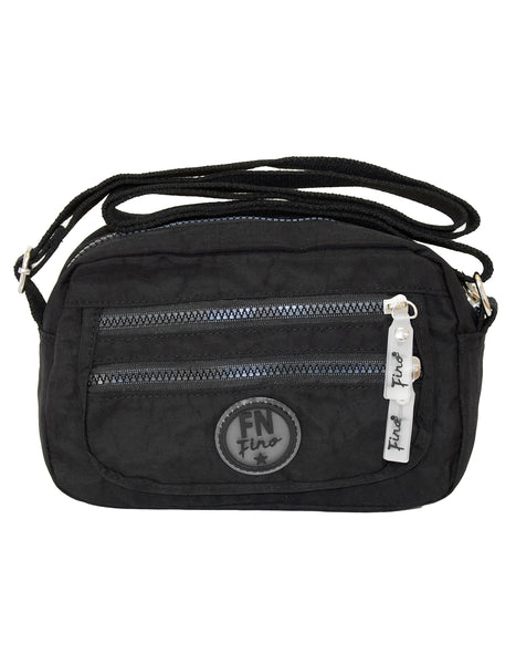 Fino SK-7742 Waterproof Ultra-Light Crinkle Nylon Crossbody/ Shoulder Bag