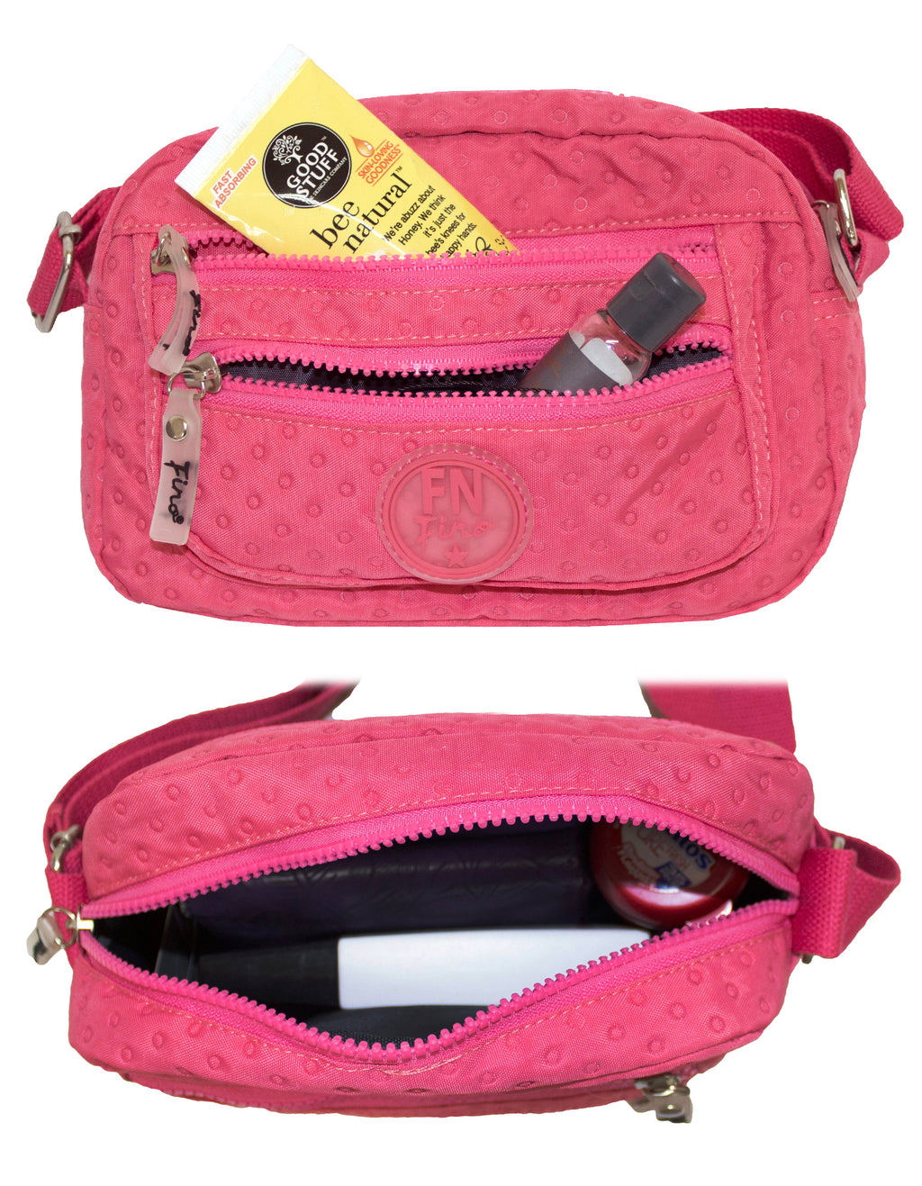 Fino SK-7744 Waterproof Ultra-Light Crinkle Nylon Crossbody/ Shoulder Bag