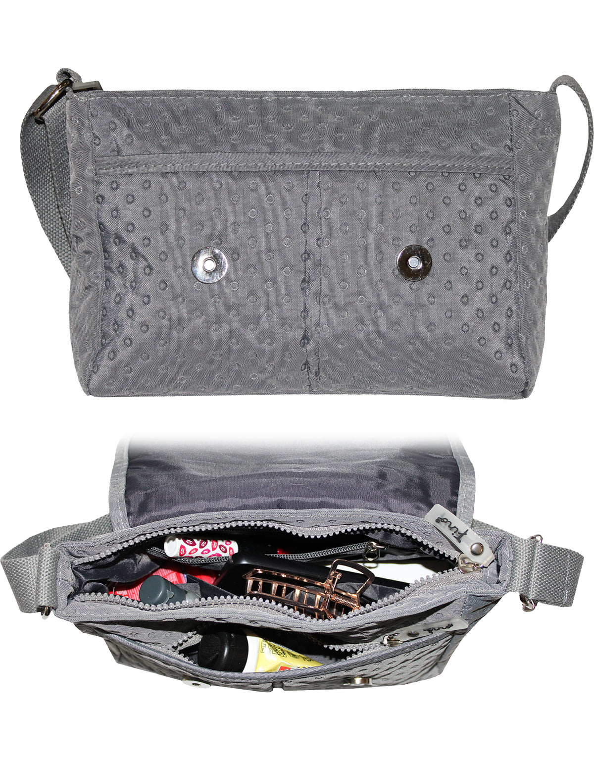 Fino SK-7746 Waterproof Ultra-Light Crinkle Nylon Crossbody Bag with Flap