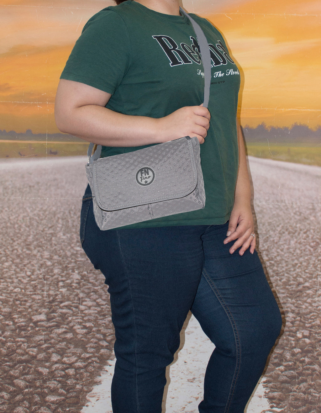 Fino SK-7746 Waterproof Ultra-Light Crinkle Nylon Crossbody Bag with Flap