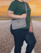 Fino SK-7746 Waterproof Ultra-Light Crinkle Nylon Crossbody Bag with Flap