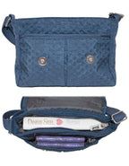 Fino SK-7746 Waterproof Ultra-Light Crinkle Nylon Crossbody Bag with Flap