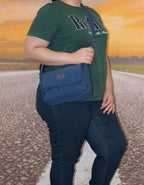 Fino SK-7746 Waterproof Ultra-Light Crinkle Nylon Crossbody Bag with Flap