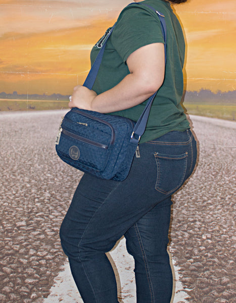 Fino SK-7747 Waterproof Ultra-Light Crinkle Nylon Shoulder/ Sling Bag