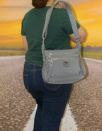 Fino SK-7748 Nylon Sling/ Crossbody Waterproof Ultra-Light Crinkle Bag