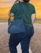 Fino SK-7748 Nylon Sling/ Crossbody Waterproof Ultra-Light Crinkle Bag