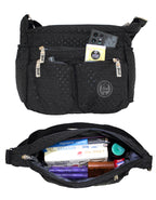 Fino SK-7750 Waterproof Ultra-Light Crinkle Nylon Shoulder/ Crossbody Bag