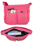 Fino SK-7750 Waterproof Ultra-Light Crinkle Nylon Shoulder/ Crossbody Bag