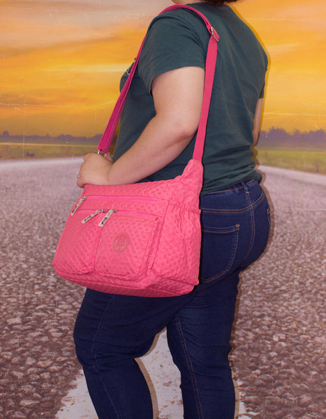 Fino SK-7750 Waterproof Ultra-Light Crinkle Nylon Shoulder/ Crossbody Bag