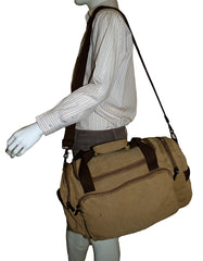 Fino SK-8830 Overnight Hand & Shoulder Washed Canvas Duffel Bag