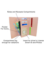 Fino SK-886+51125 Faux Leather Ladies Maxi Fashion Bag & Purse Set - Black