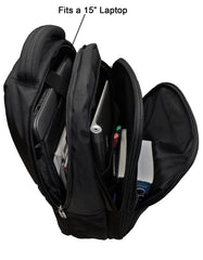 Fino SK-9026 Dakota Red 15" Laptop Backpack – Black