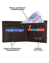 Fino SK-CH106 Microfibre Bi-Fold Card Holder Wallet