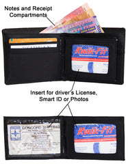 Fino SK-CH110 Microfibre Bi-Fold Card Holder Wallet