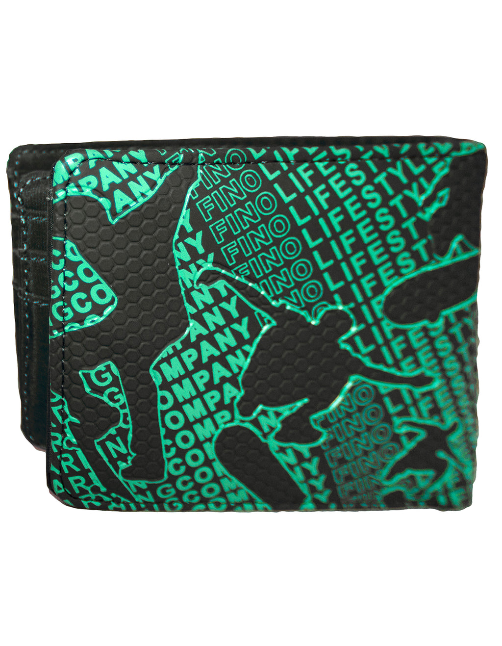 Fino SK-FZ19 Bifold Faux Leather Graffiti Wallet with SD Card Holder & Box