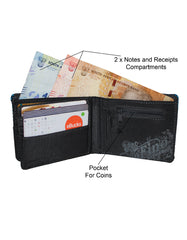 Fino SK-FZ19 Bifold Faux Leather Graffiti Wallet with SD Card Holder & Box