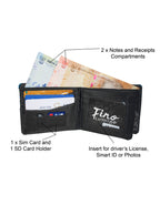 Fino SK-FZ19 Bifold Faux Leather Graffiti Wallet with SD Card Holder & Box