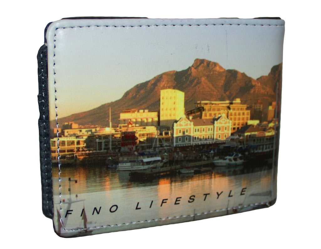 Fino SK-FZ21 Table Mountain Bi-fold Wallet with SD Card Holder & Box