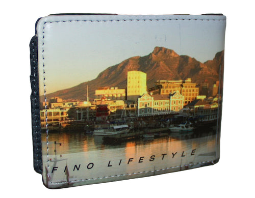 Fino SK-FZ21 Table Mountain Bi-fold Wallet with SD Card Holder & Box