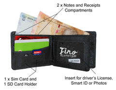 Fino SK-FZ21 Table Mountain Bi-fold Wallet with SD Card Holder & Box