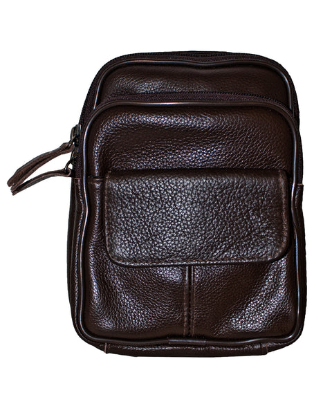 Fino SK-GT202 Unisex Mini Top Grain Genuine Leather Crossbody Bag