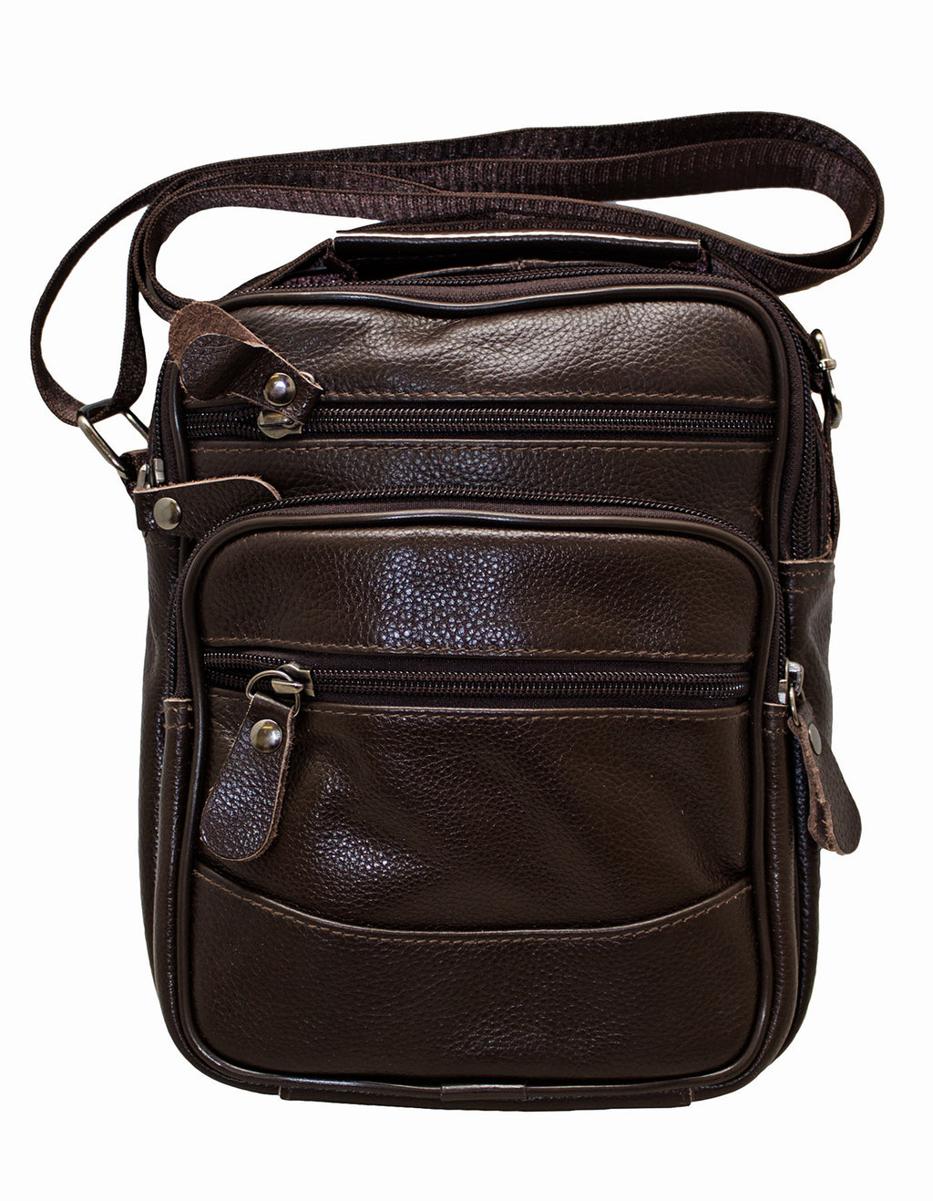 Fino SK-GT206 Unisex Top Grain Genuine Leather Crossbody Bag