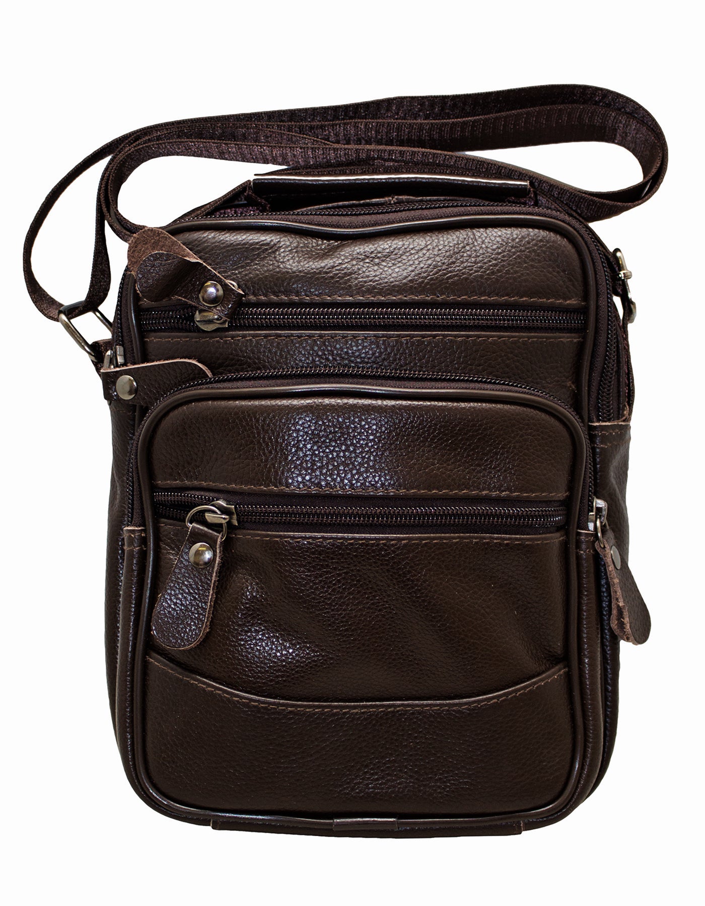 Fino SK-GT206 Unisex Top Grain Genuine Leather Crossbody Bag