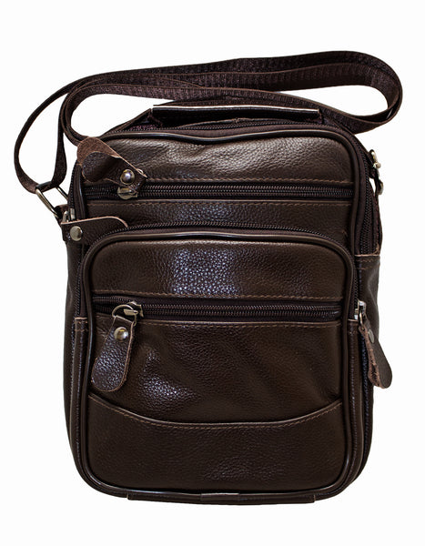Fino SK-GT206 Unisex Top Grain Genuine Leather Crossbody Bag