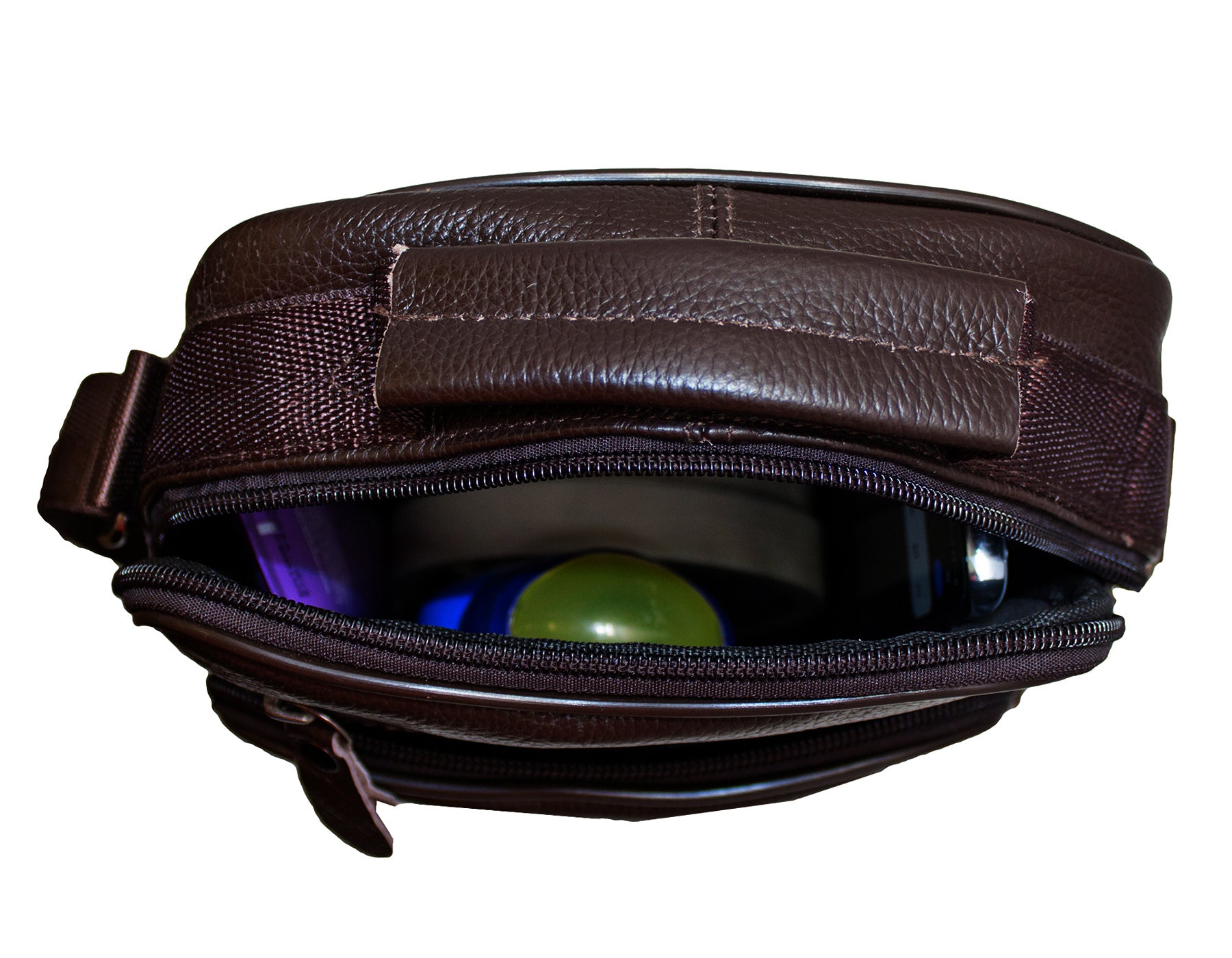 Fino SK-GT206 Unisex Top Grain Genuine Leather Crossbody Bag