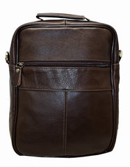 Fino SK-GT208 Unisex Top Grain Genuine Leather Sling/ Tablet Bag